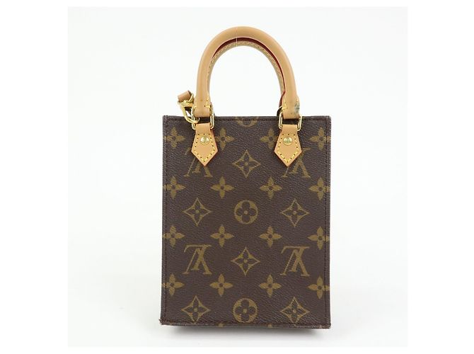Louis Vuitton Monogram Petit Sac Plat Borsa a Mano e a Spalla 2Way M69442 - vista 2