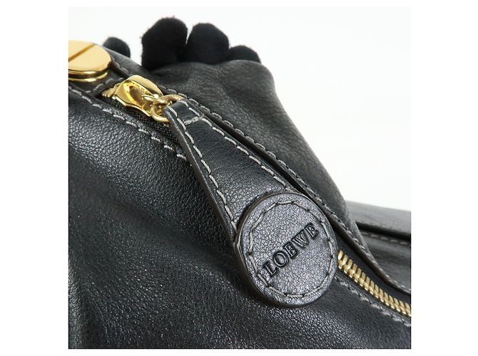 Borsa a spalla e borsa a mano in pelle LOEWE Logo Nero - vista 16