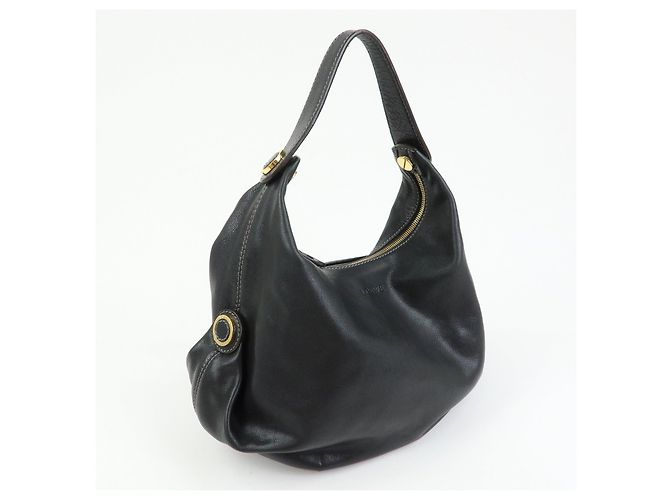 Borsa a spalla e borsa a mano in pelle LOEWE Logo Nero - vista 4