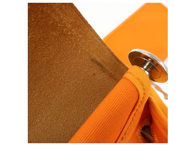 Hermès HERMES Herline Toile Officier Leather 2Way Hand Shoulder Bag □T Stamped - vista 19