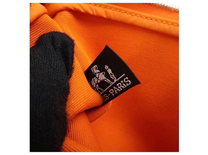 Hermès HERMES Herline Toile Officier Leather 2Way Hand Shoulder Bag □T Stamped - vista 23