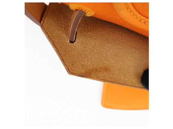 Hermès HERMES Herline Toile Officier Leather 2Way Hand Shoulder Bag □T Stamped - vista 24