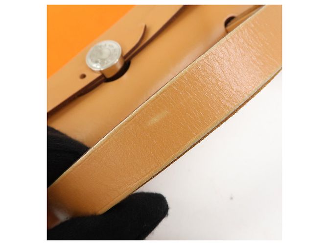 Hermès HERMES Herline Toile Officier Leather 2Way Hand Shoulder Bag □T Stamped - vista 8