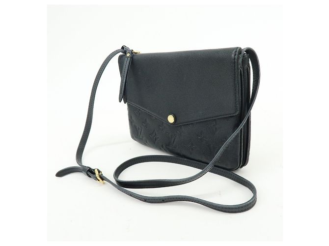 Louis Vuitton Monogram Empreinte Twice Shoulder Bag Noir M50258 - vista 3
