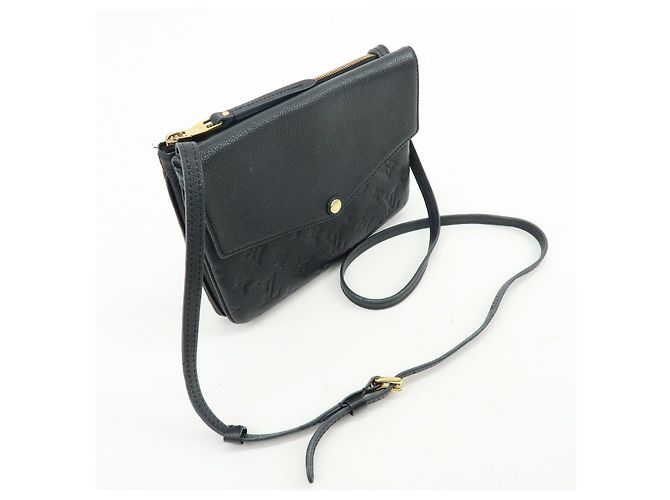 Louis Vuitton Monogram Empreinte Twice Shoulder Bag Noir M50258 - vista 4