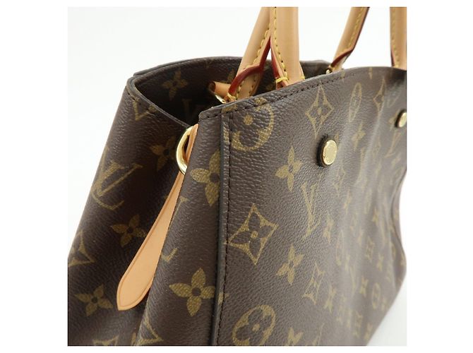 Louis Vuitton Monogram Montaigne MM 2Way Bag Hand Bag Brown M41056 - vista 12