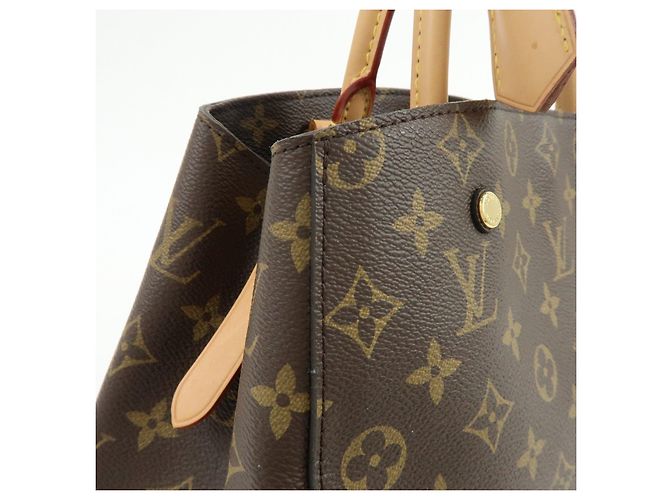 Louis Vuitton Monogram Montaigne MM 2Way Bag Hand Bag Brown M41056 - vista 14