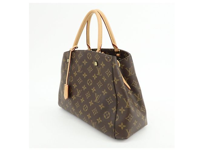 Louis Vuitton Monogram Montaigne MM 2Way Bag Hand Bag Brown M41056 - vista 3