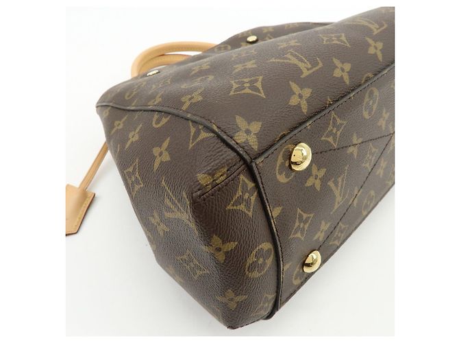 Louis Vuitton Monogram Montaigne MM 2Way Bag Hand Bag Brown M41056 - vista 9