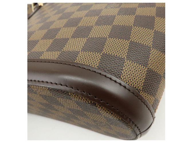 Borsa Tote Louis Vuitton Manosque PM Damier Canvas Ebene N51121 - vista 11