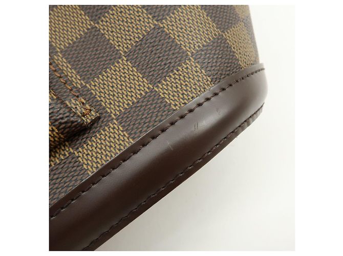 Borsa Tote Louis Vuitton Manosque PM Damier Canvas Ebene N51121 - vista 13