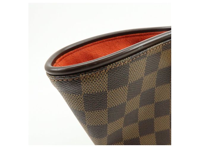 Borsa Tote Louis Vuitton Manosque PM Damier Canvas Ebene N51121 - vista 16