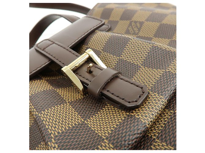 Borsa Tote Louis Vuitton Manosque PM Damier Canvas Ebene N51121 - vista 18