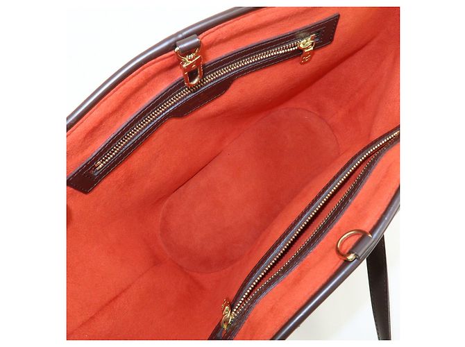 Borsa Tote Louis Vuitton Manosque PM Damier Canvas Ebene N51121 - vista 19