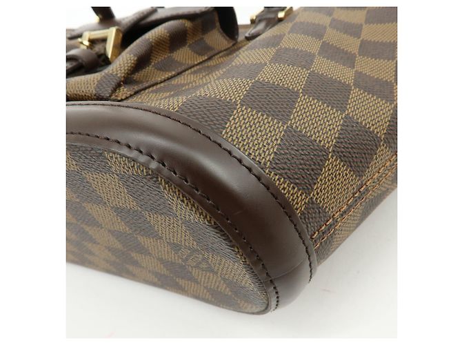 Borsa Tote Louis Vuitton Manosque PM Damier Canvas Ebene N51121 - vista 9