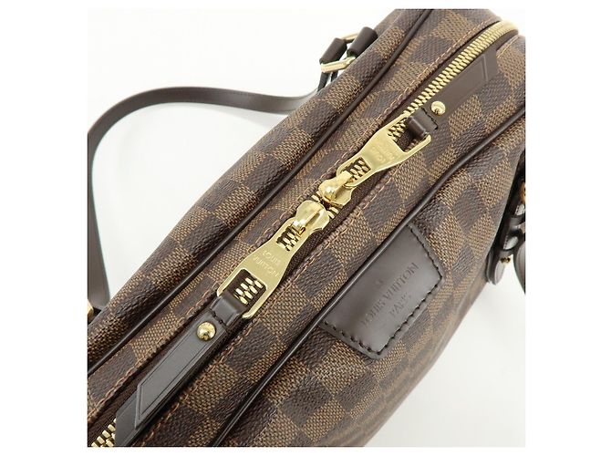 Borsa a tracolla Louis Vuitton Damier Rivington GM Damier Ebene N41158 - vista 19