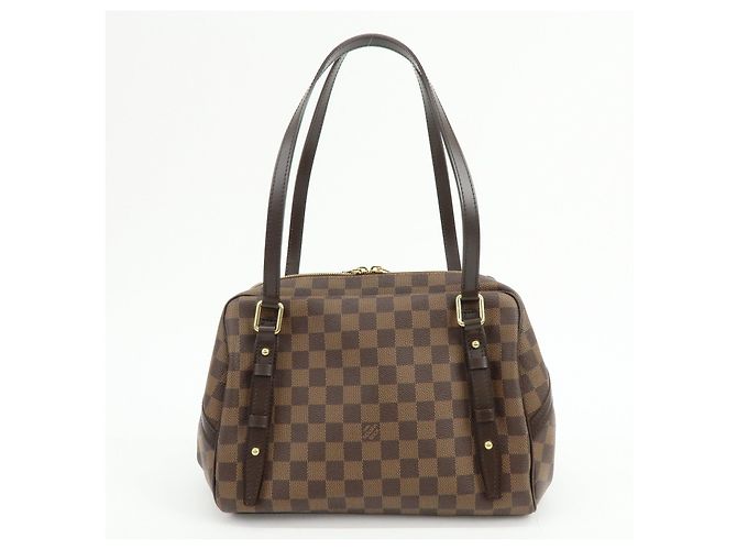 Borsa a tracolla Louis Vuitton Damier Rivington GM Damier Ebene N41158 - vista 2