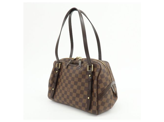 Borsa a tracolla Louis Vuitton Damier Rivington GM Damier Ebene N41158 - vista 3