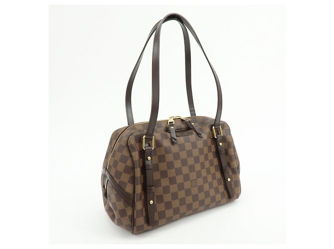 Borsa a tracolla Louis Vuitton Damier Rivington GM Damier Ebene N41158 - vista 4