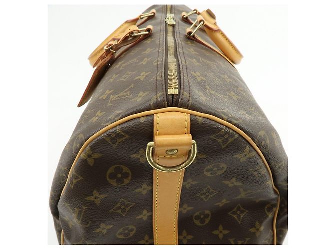 Louis Vuitton Monogram Keep All Bandouliere 55 Boston Bag Brown M41414 - vista 16