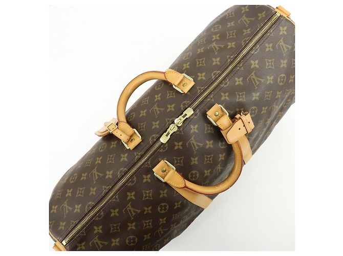 Louis Vuitton Monogram Keep All Bandouliere 55 Boston Bag Brown M41414 - vista 17