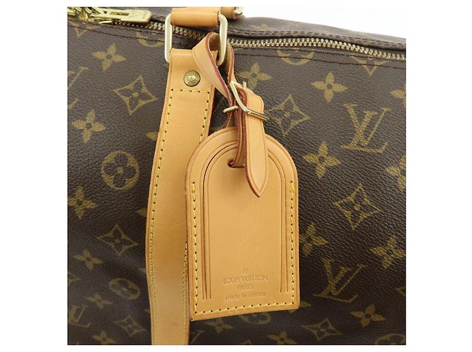 Louis Vuitton Monogram Keep All Bandouliere 55 Boston Bag Brown M41414 - vista 19