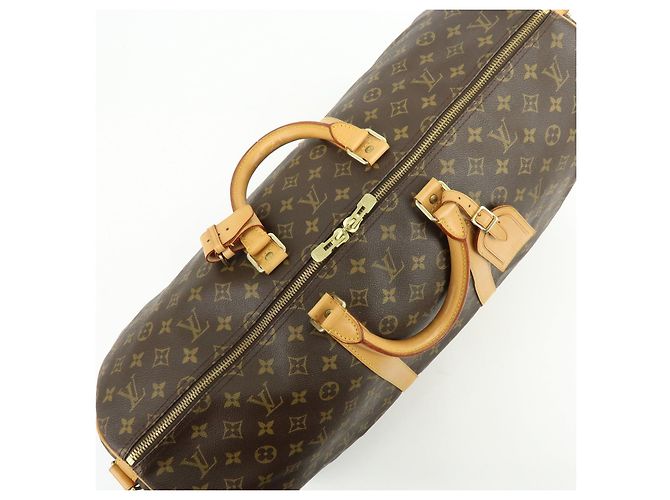 Louis Vuitton Monogram Keep All Bandouliere 55 Boston Bag Brown M41414 - vista 20