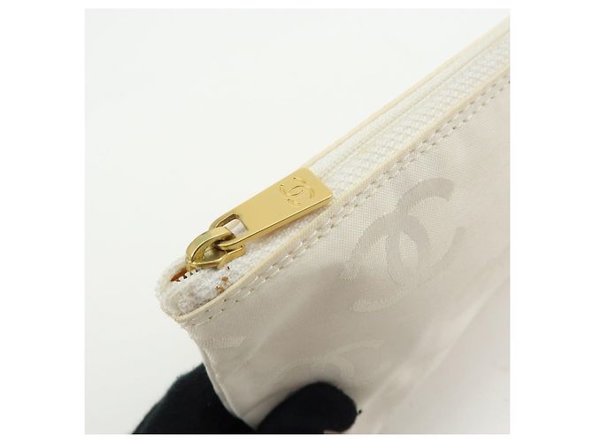 CHANEL COCO Mark Lackleder Schultertasche mit Perforation und Kette Ivory - Ansicht 20