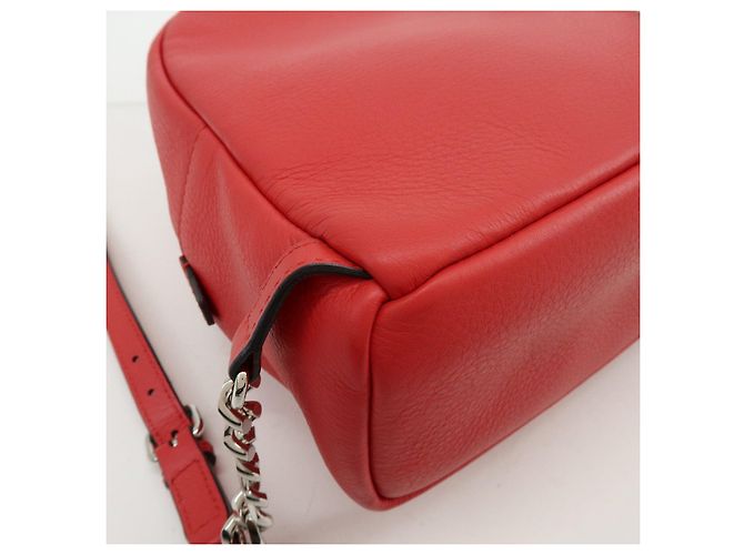 FENDI By the way Leather Mini Backpack Rucksack Studs Red 8BZ038 - view 14