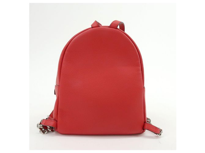 FENDI By the way Leather Mini Backpack Rucksack Studs Red 8BZ038 - view 2