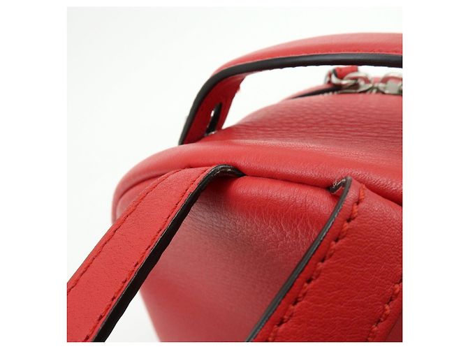 FENDI By the way Leather Mini Backpack Rucksack Studs Red 8BZ038 - view 8