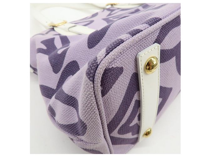 Borsa Tote Louis Vuitton Cruise Line Tahitienne PM Canvas Lilas M95680 - vista 11