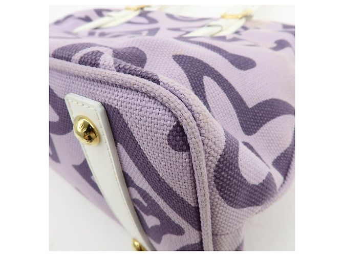 Borsa Tote Louis Vuitton Cruise Line Tahitienne PM Canvas Lilas M95680 - vista 12