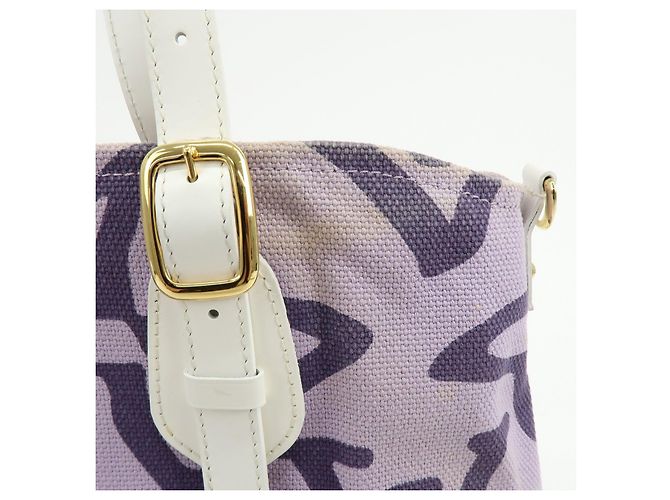 Borsa Tote Louis Vuitton Cruise Line Tahitienne PM Canvas Lilas M95680 - vista 13