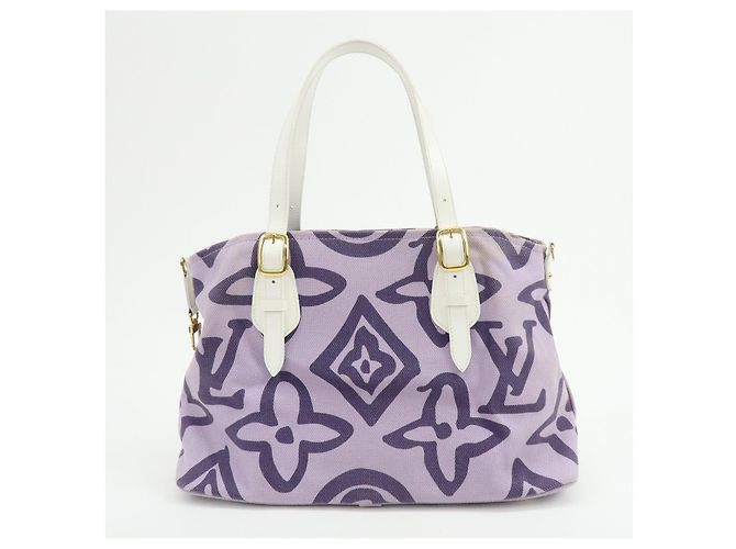 Borsa Tote Louis Vuitton Cruise Line Tahitienne PM Canvas Lilas M95680 - vista 2