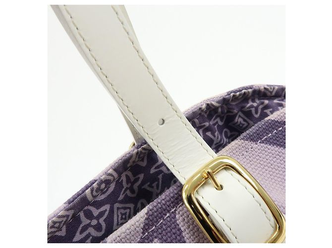 Borsa Tote Louis Vuitton Cruise Line Tahitienne PM Canvas Lilas M95680 - vista 8