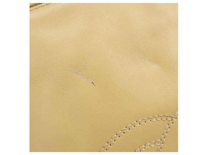 Borsa a tracolla e borsa a mano CHANEL COCO Mark in pelle d'agnello Beige - vista 16