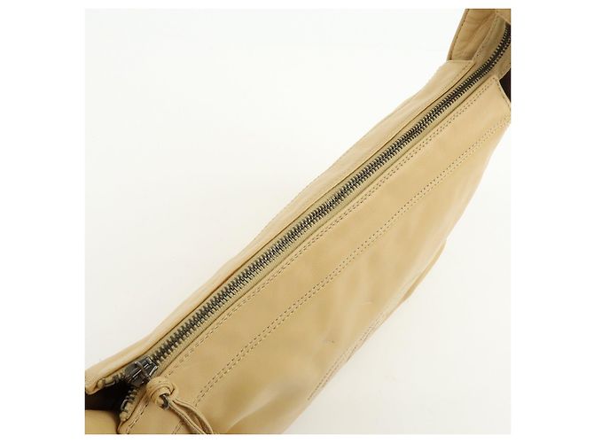 Borsa a tracolla e borsa a mano CHANEL COCO Mark in pelle d'agnello Beige - vista 19