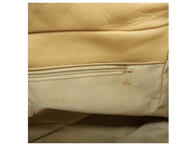 Borsa a tracolla e borsa a mano CHANEL COCO Mark in pelle d'agnello Beige - vista 22