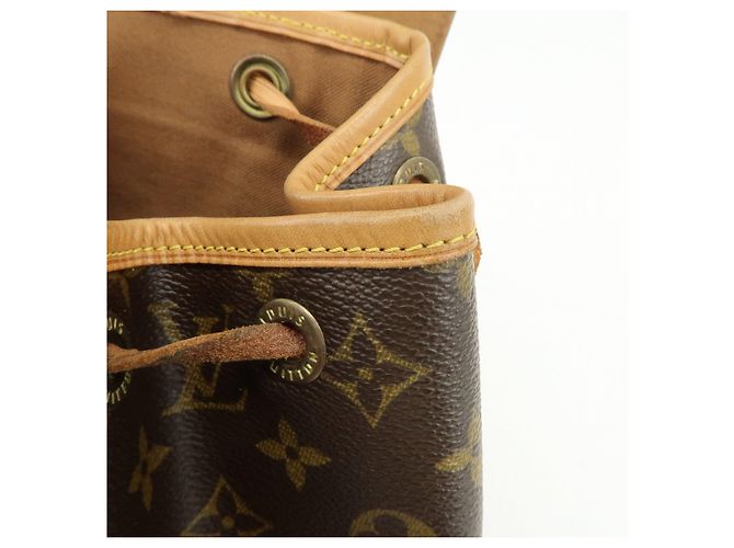 Zaino Louis Vuitton Monogram Montsouris MM Brown M51136 - vista 17