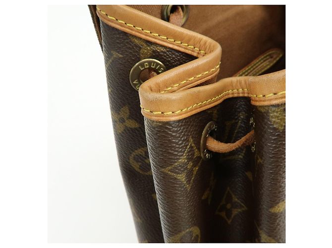 Zaino Louis Vuitton Monogram Montsouris MM Brown M51136 - vista 19