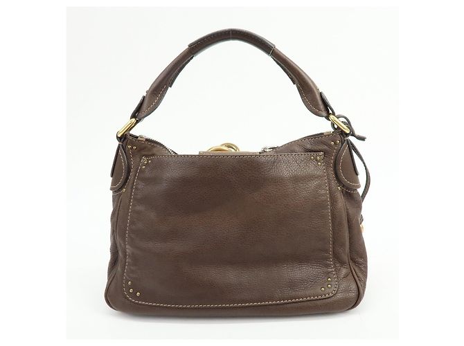 Chloé Borsa a tracolla e borsa a mano Chloe Paddington in pelle Marrone Scuro - vista 2