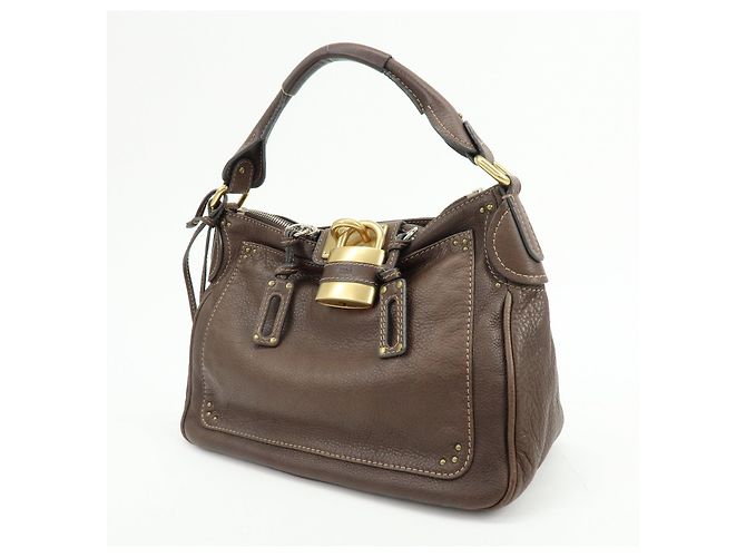 Chloé Borsa a tracolla e borsa a mano Chloe Paddington in pelle Marrone Scuro - vista 3
