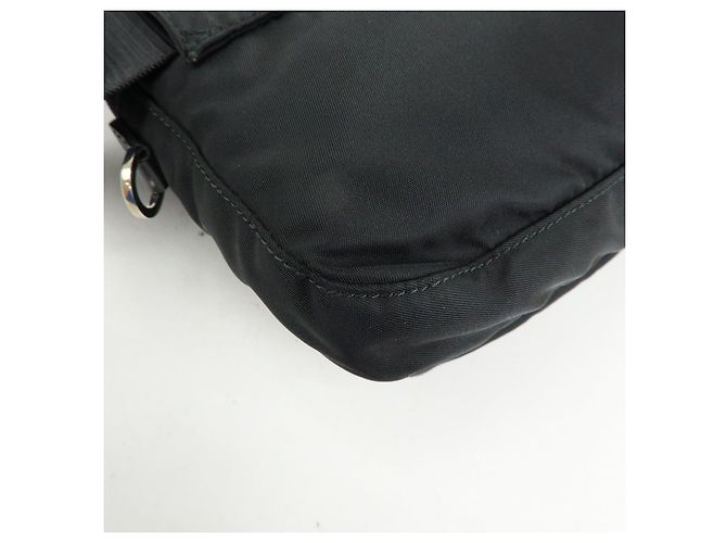 Borsello da vita PRADA in nylon e pelle con logo triangolare Nero BM0008 - vista 10
