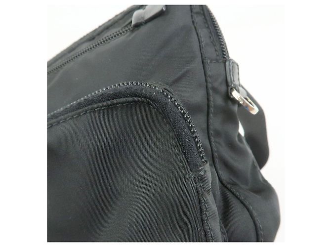 Borsello da vita PRADA in nylon e pelle con logo triangolare Nero BM0008 - vista 19