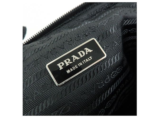 Borsello da vita PRADA in nylon e pelle con logo triangolare Nero BM0008 - vista 21