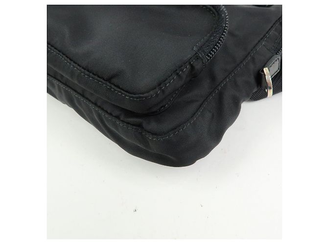 Borsello da vita PRADA in nylon e pelle con logo triangolare Nero BM0008 - vista 9