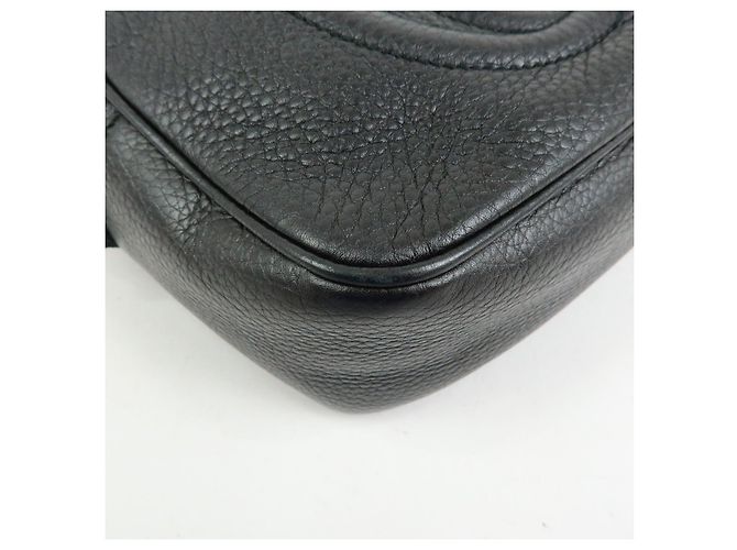 GUCCI Borsa a tracolla in pelle Interlocking G SOHO con frange Nero 308364 - vista 10