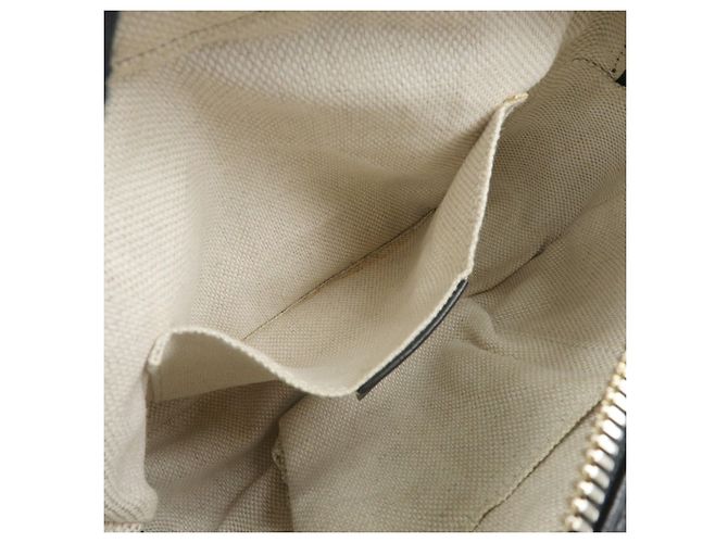GUCCI Borsa a tracolla in pelle Interlocking G SOHO con frange Nero 308364 - vista 20