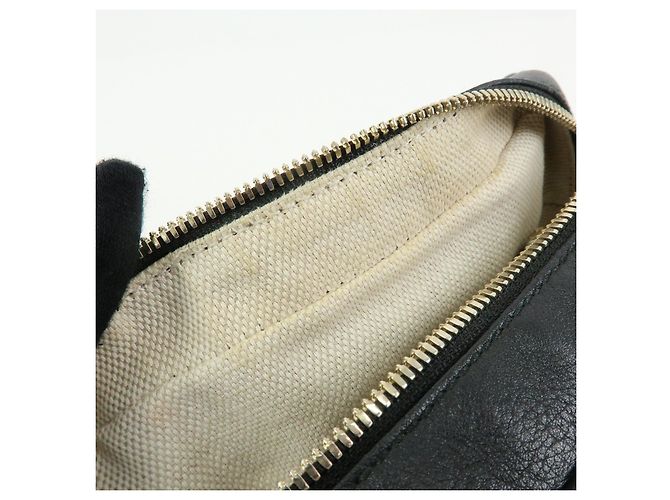 GUCCI Borsa a tracolla in pelle Interlocking G SOHO con frange Nero 308364 - vista 22
